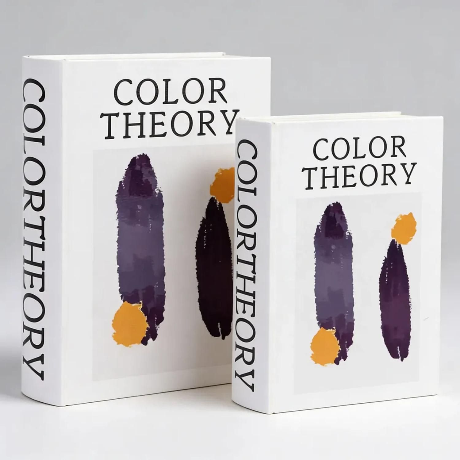 JUEGO DE LIBROS MDF 2PZ DECORATIVOS COLOR THEORY - 1