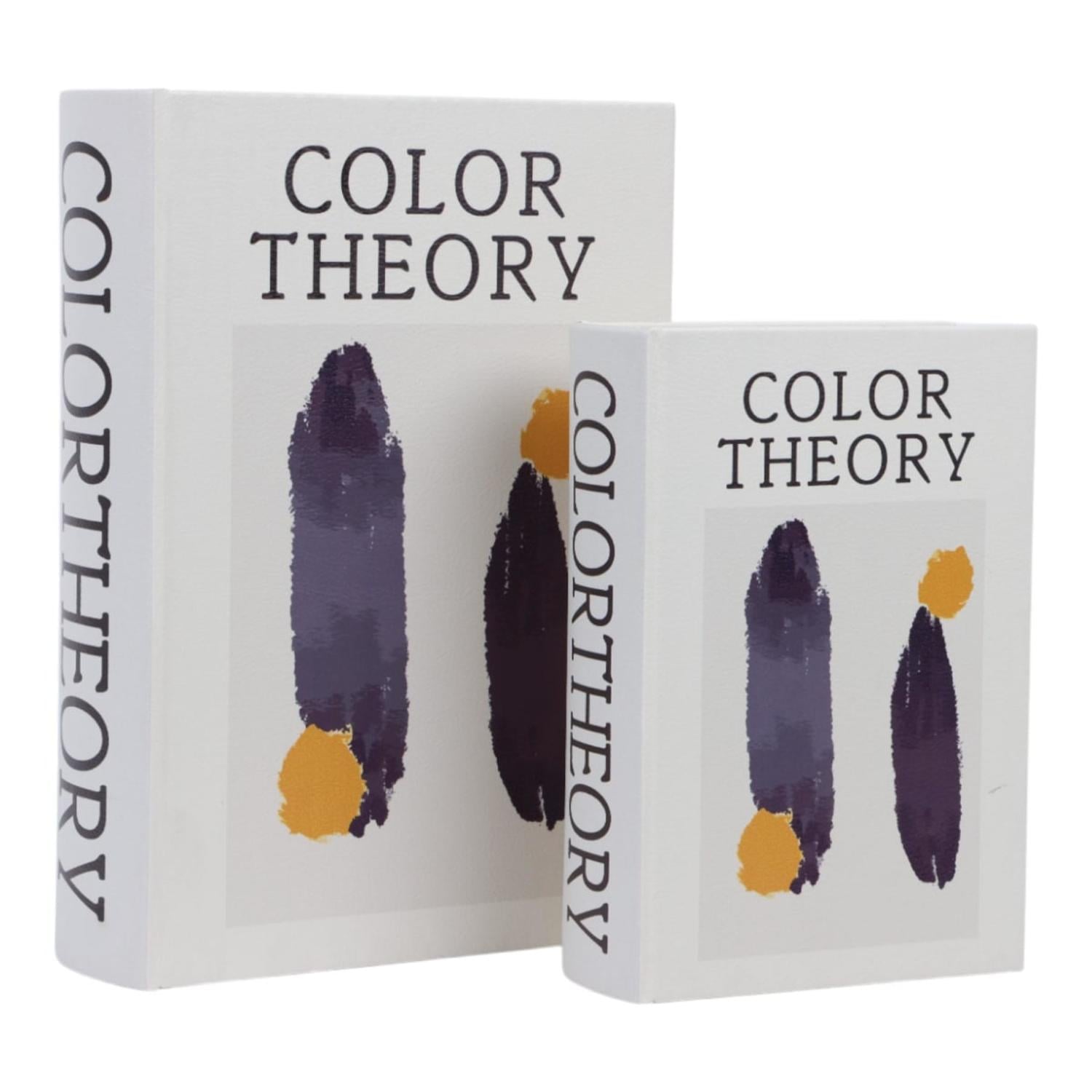 JUEGO DE LIBROS MDF 2PZ DECORATIVOS COLOR THEORY - 3