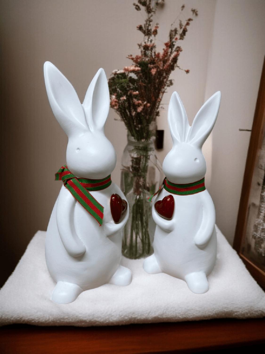 SET DE CONEJOS NAVIDAD CON LAZO - 2