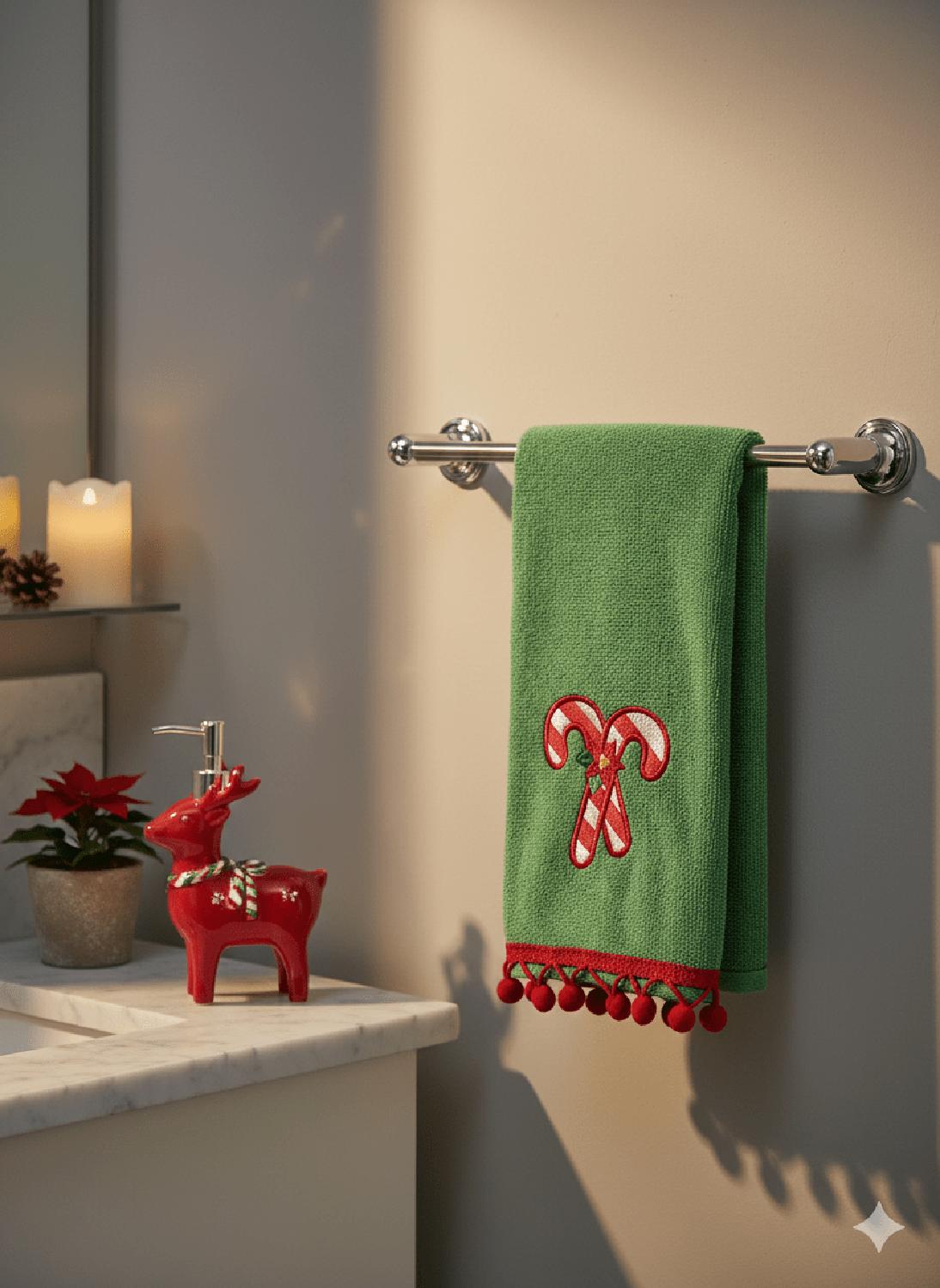 TOALLA DE MANO NAVIDEÑO 28X46 CM - 1