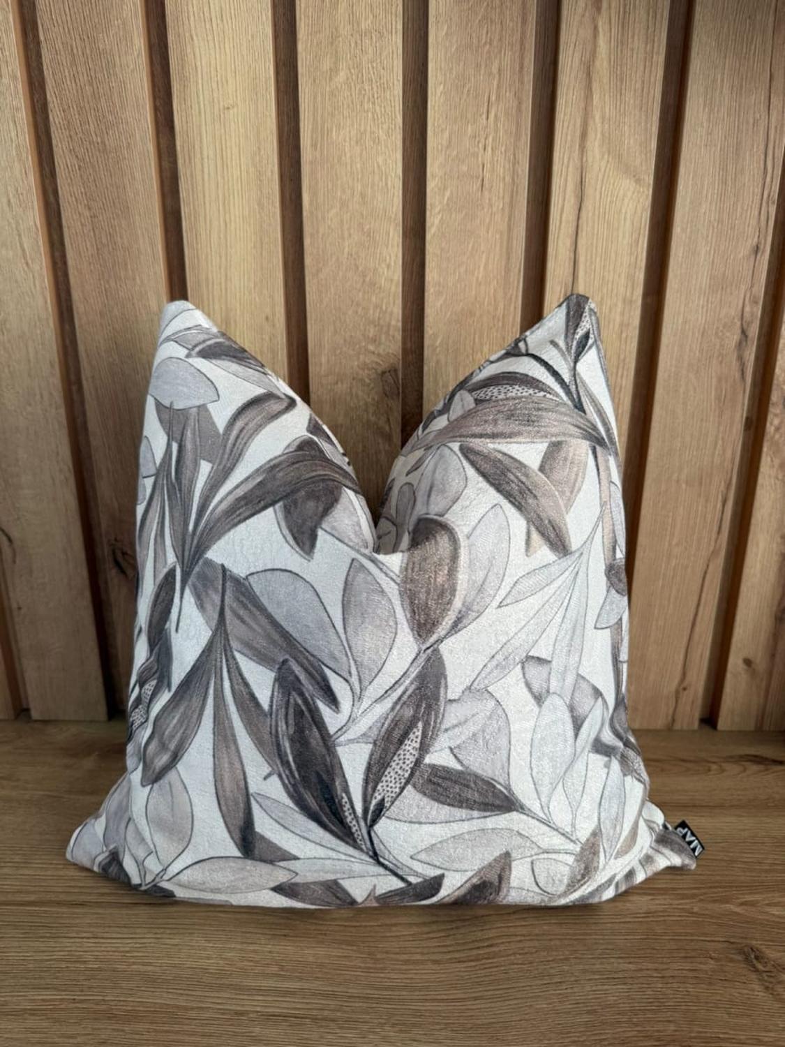 FUNDA DE COJÍN OLIVO TAUPE 45 X 45 CM - 2