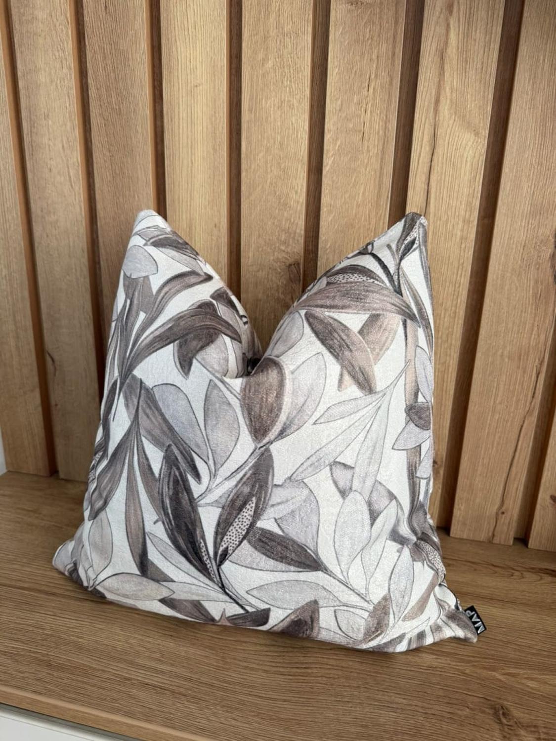 FUNDA DE COJÍN OLIVO TAUPE 45 X 45 CM - 3