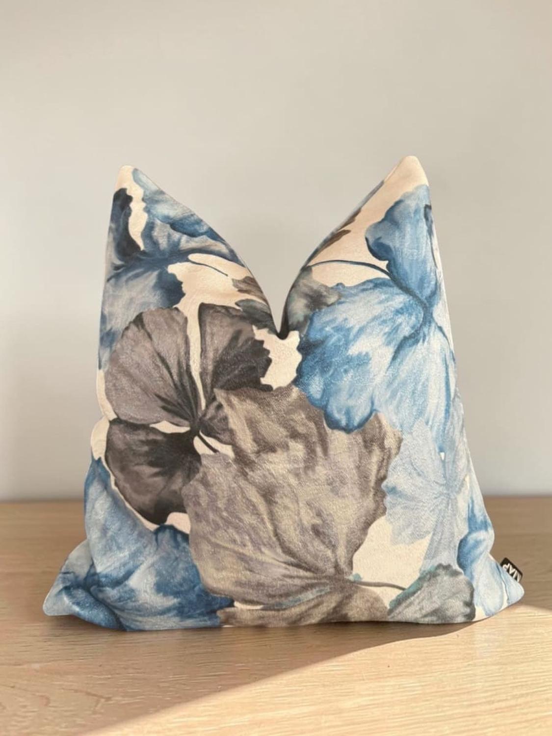FUNDA DE COJÍN FIORI BLUE 45X45 CM - 1