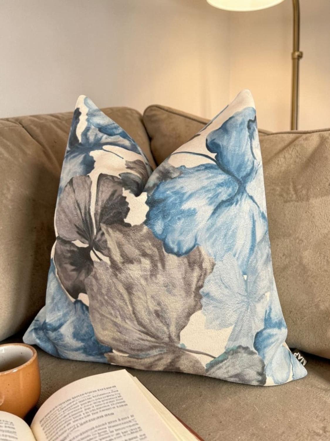 FUNDA DE COJÍN FIORI BLUE 45X45 CM - 2