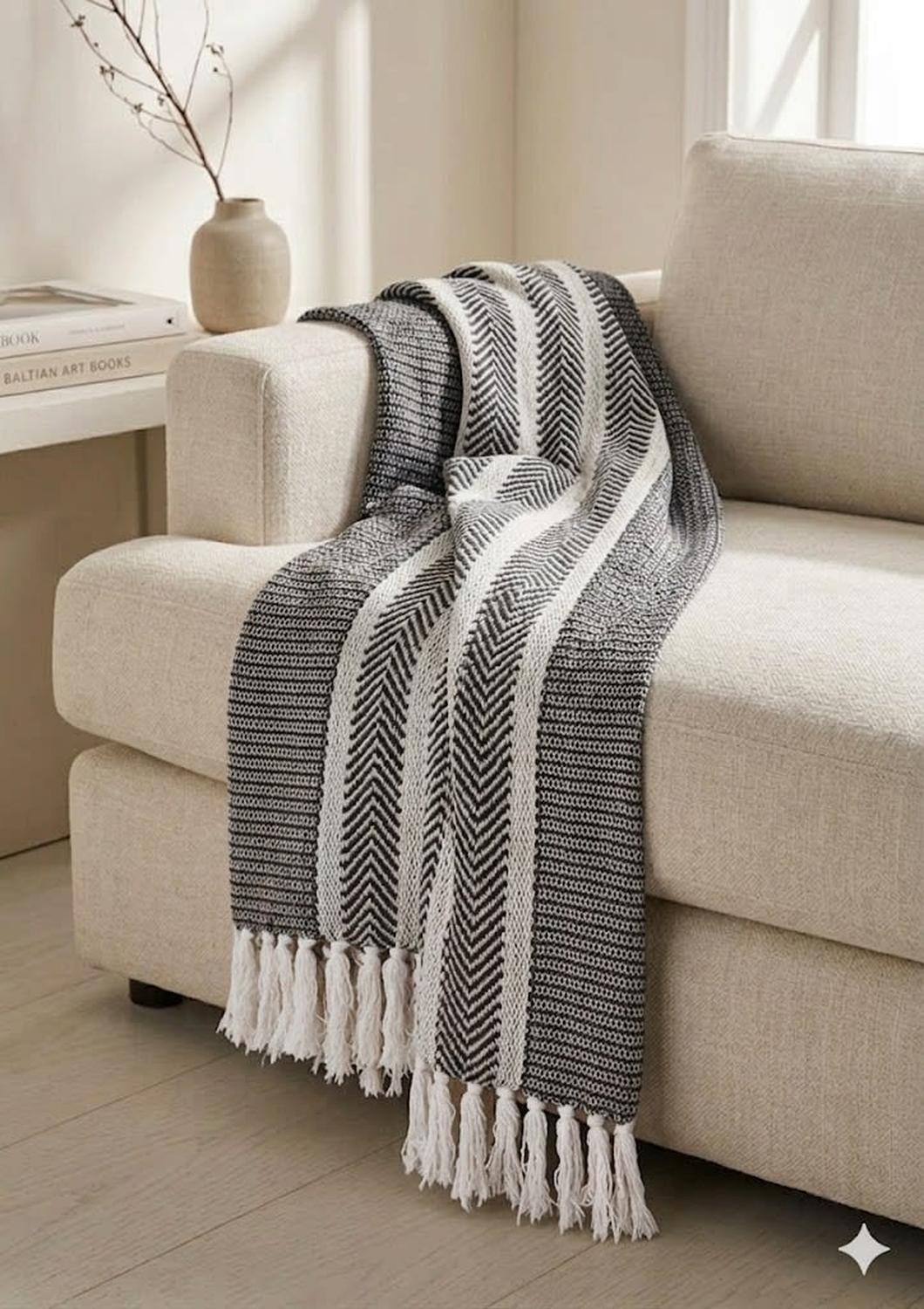 MANTA CHEVRON SOFT 170X130 CM - 1