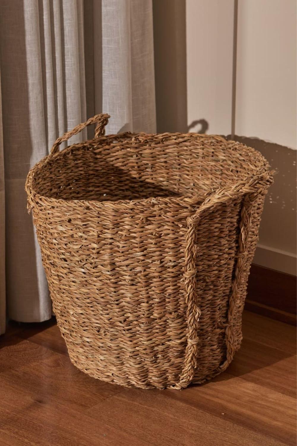 CANASTA DECORATIVA DE FIBRA NATURAL OLIVIA SMALL MAP DESIGN - 2