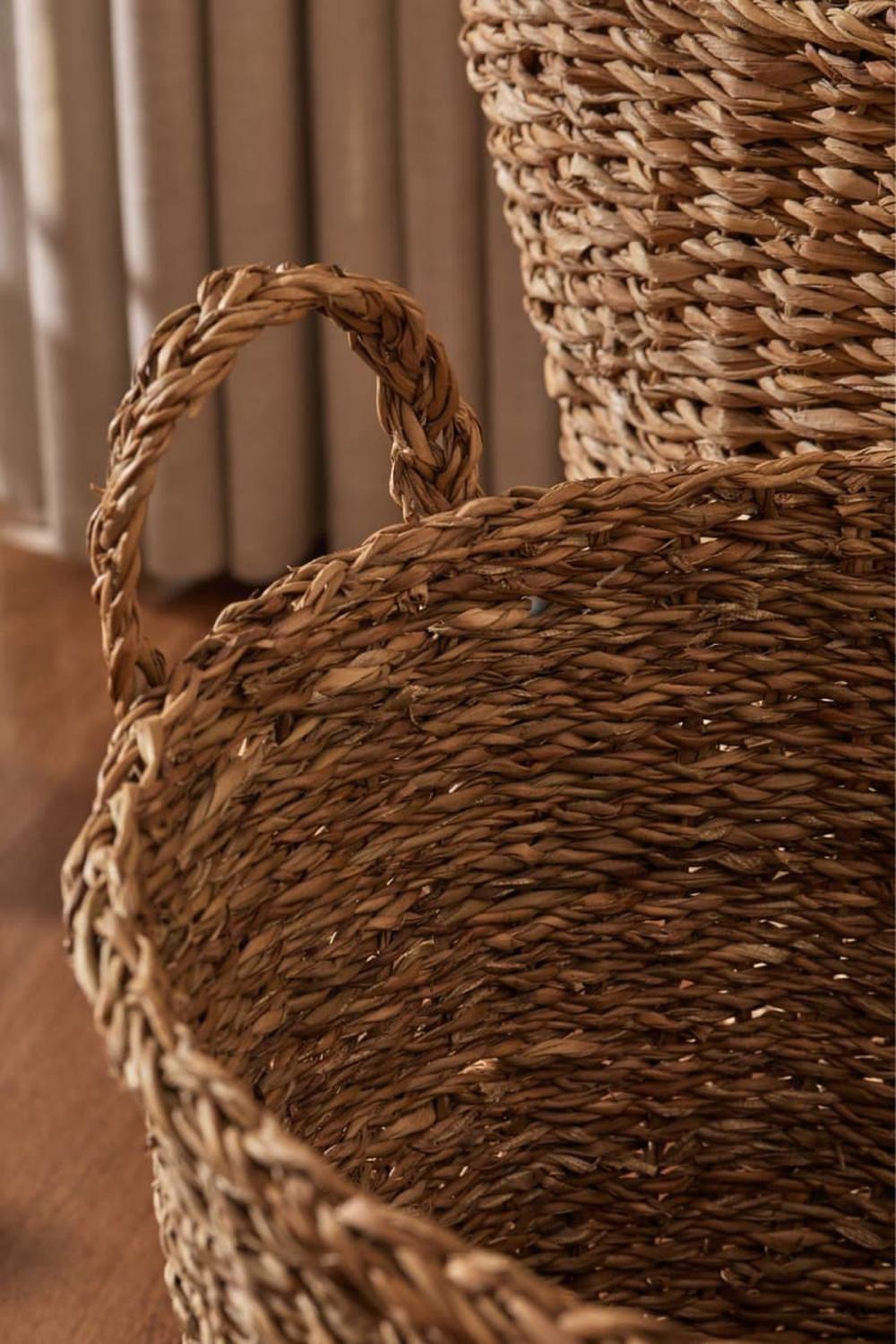 CANASTA DECORATIVA DE FIBRA NATURAL OLIVIA SMALL MAP DESIGN - 3