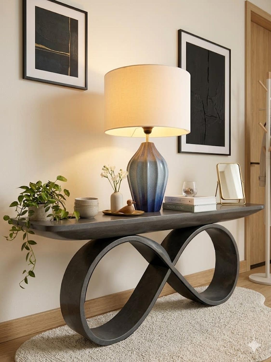 LÁMPARA DE MESA MAP DESIGN OCEÁNICA AZUL CELESTE 60CM - 1