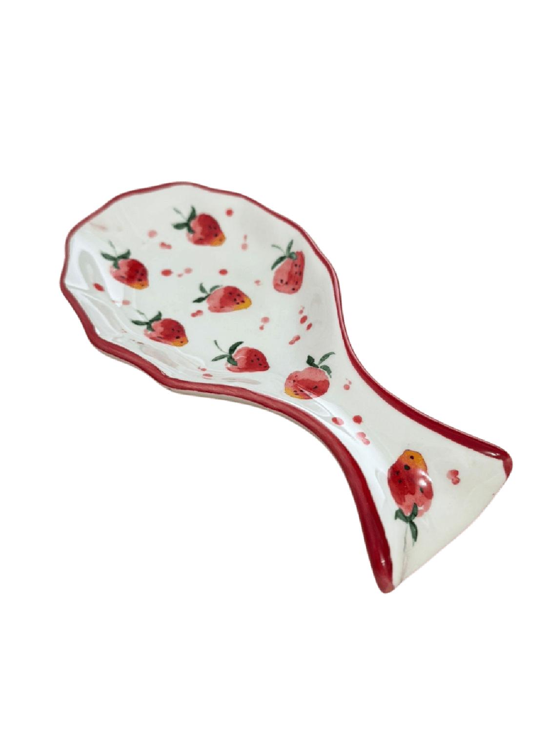 PORTA CUCHARÓN REPOSACUCHARAS CERÁMICA ESMALTADA COCINA 21CM - 3