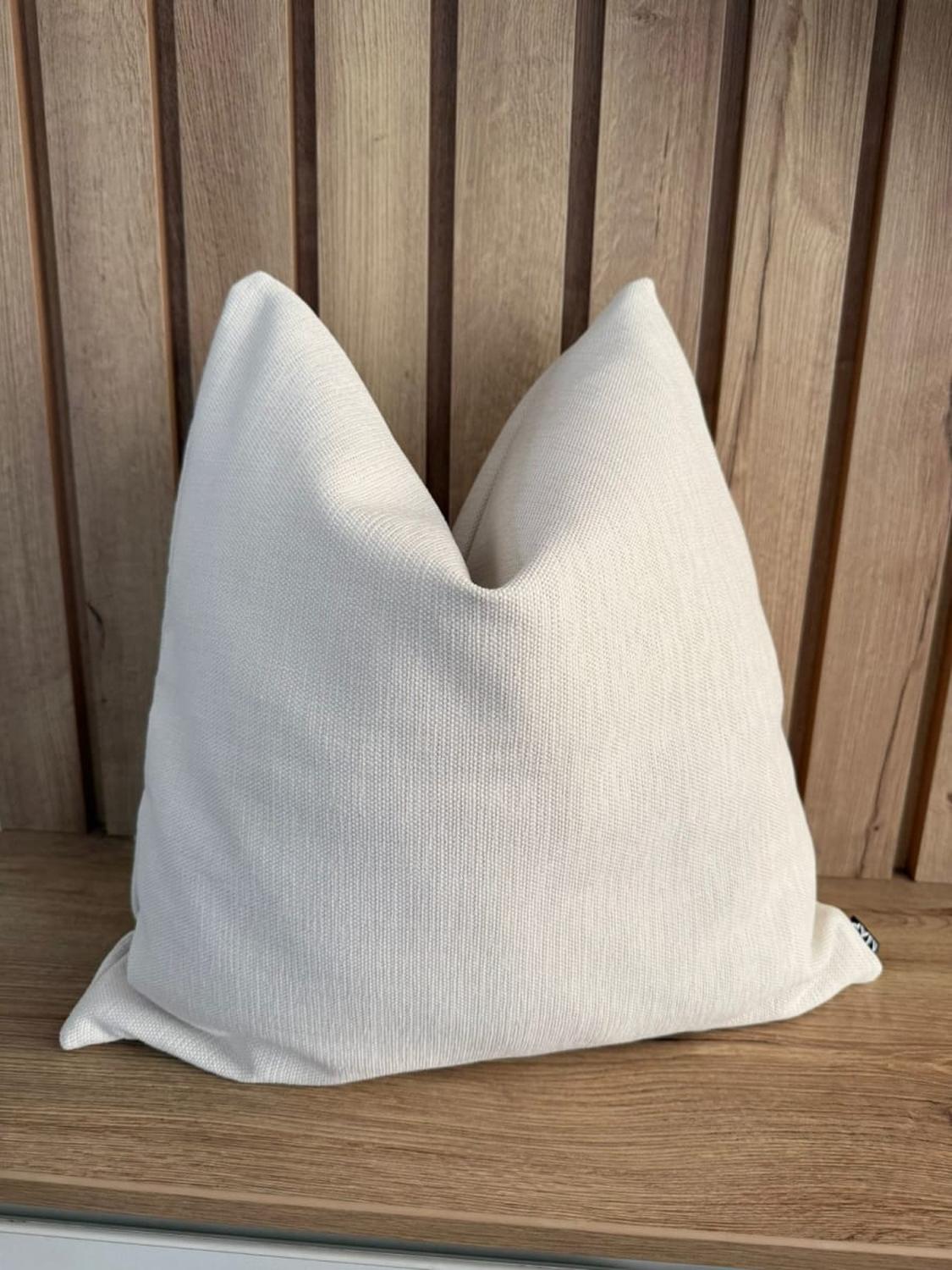FUNDA DE COJÍN ZIMBA CREAM JACQUARD IVORY BEIGE 50X50 CM - 1