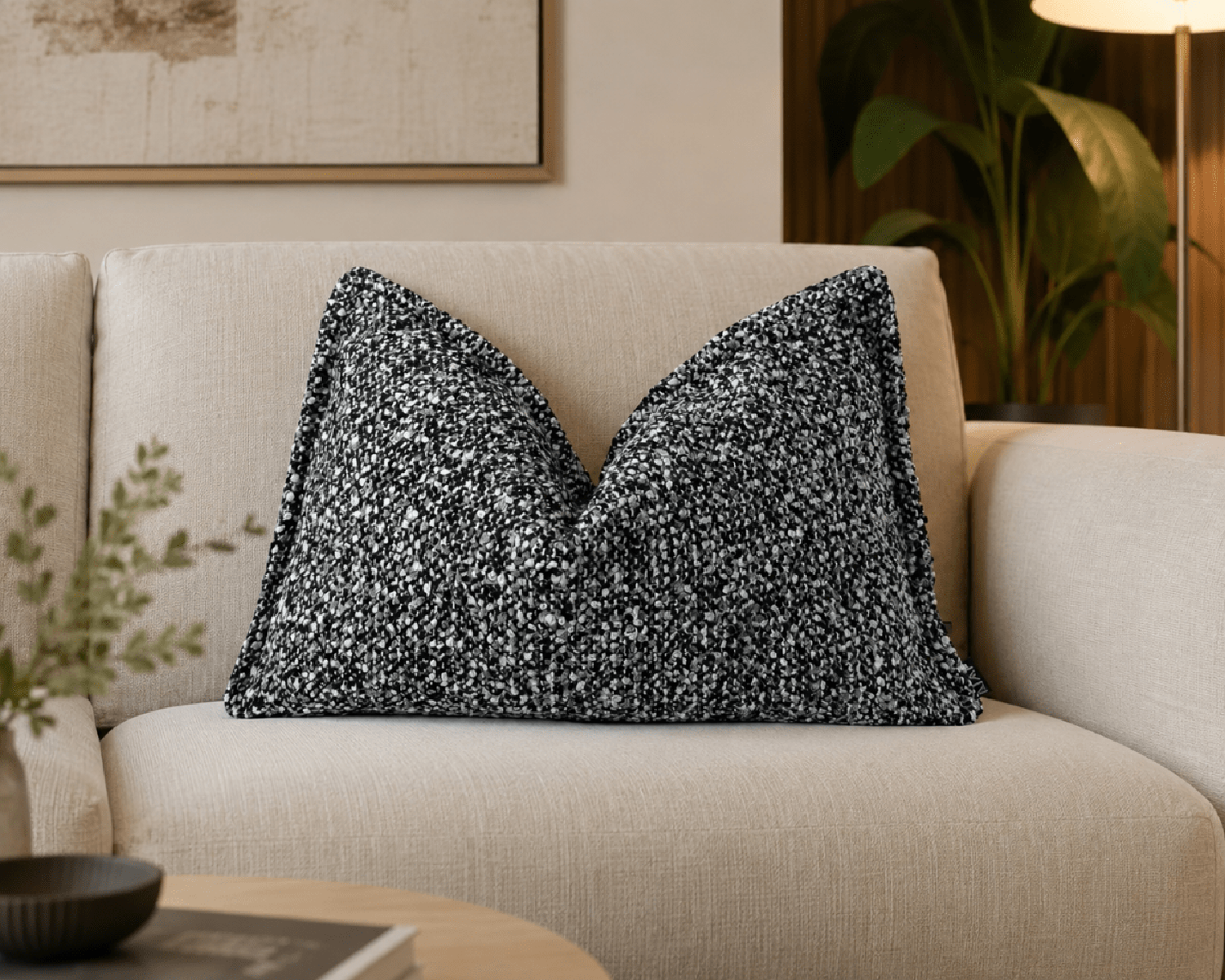 FUNDA PARA COJÍN RIÑONERA VESUVIO 50X30CM - 1