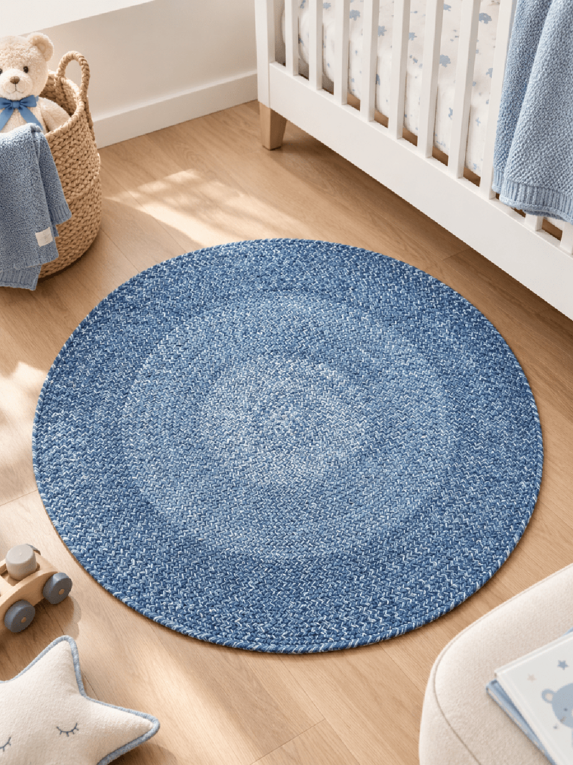 ALFOMBRA REDONDA INDIGO FADE - 1