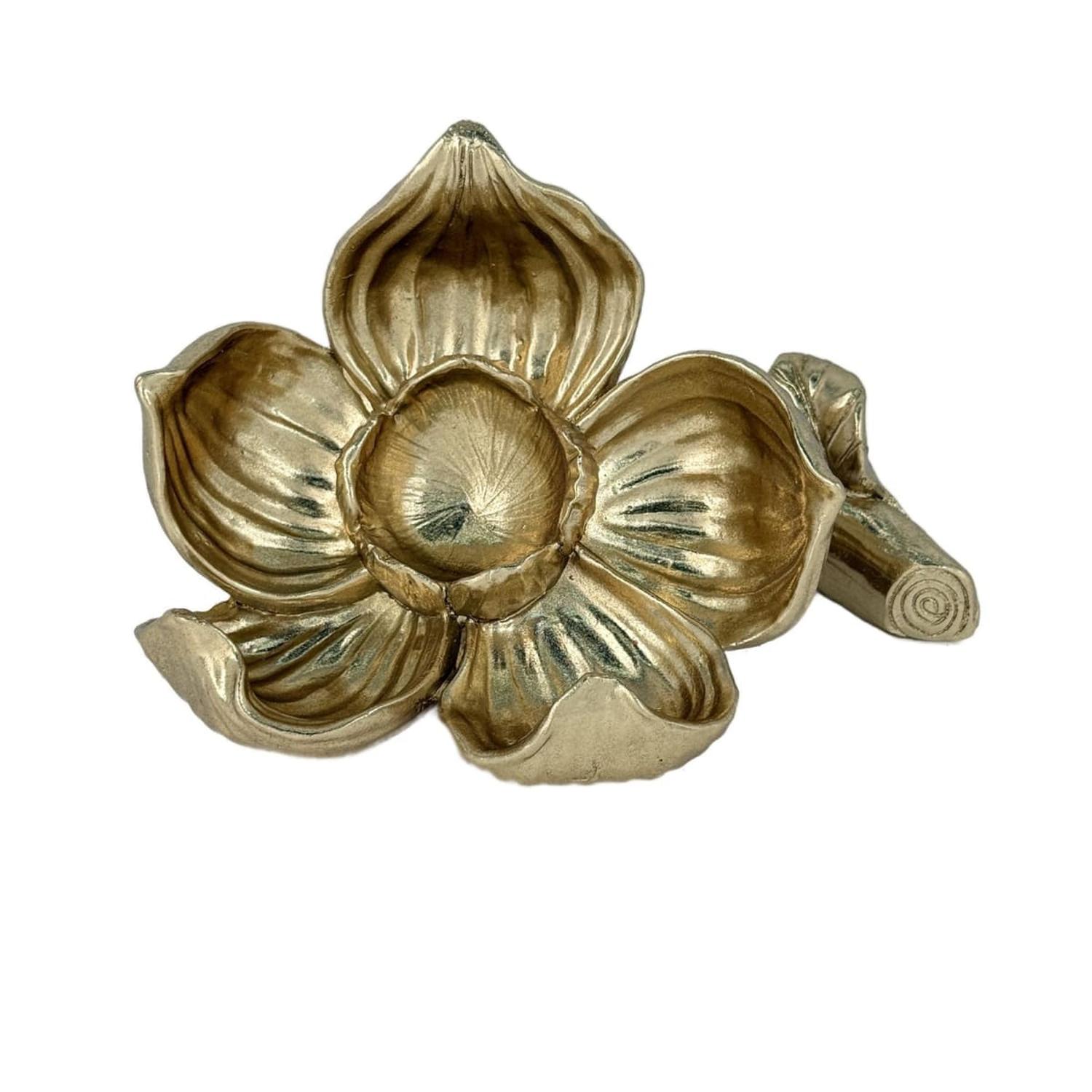 ADORNO FLOR DE MESA DECOR DORADO - 1