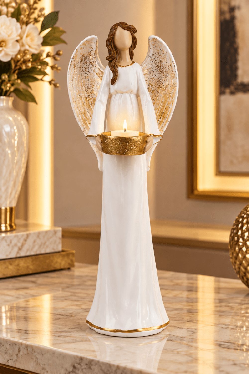 ADORNO ANGEL PORTAVELA GLOW - 1