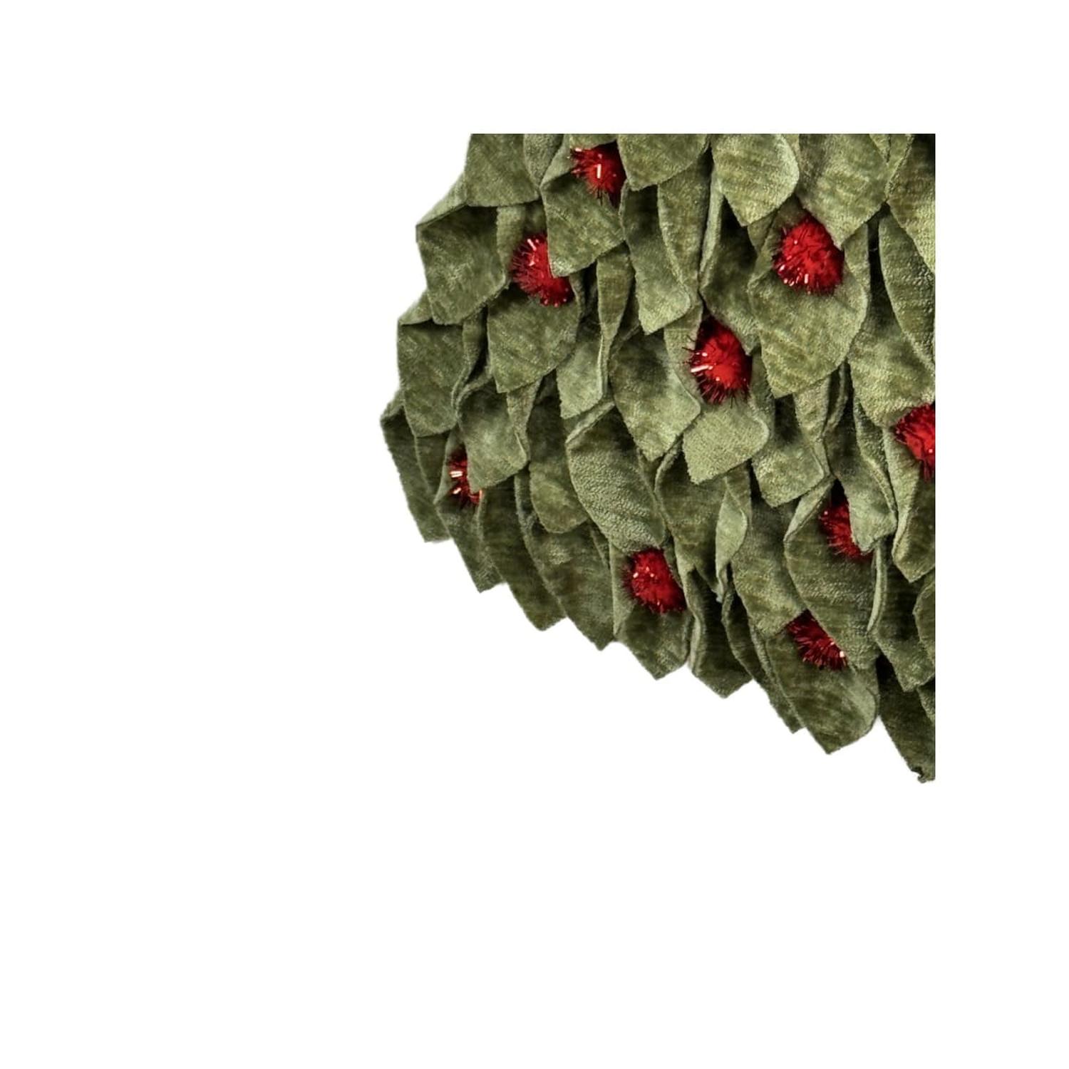 CAMINO DE MESA PINO 3D VELVET GREEN - 3
