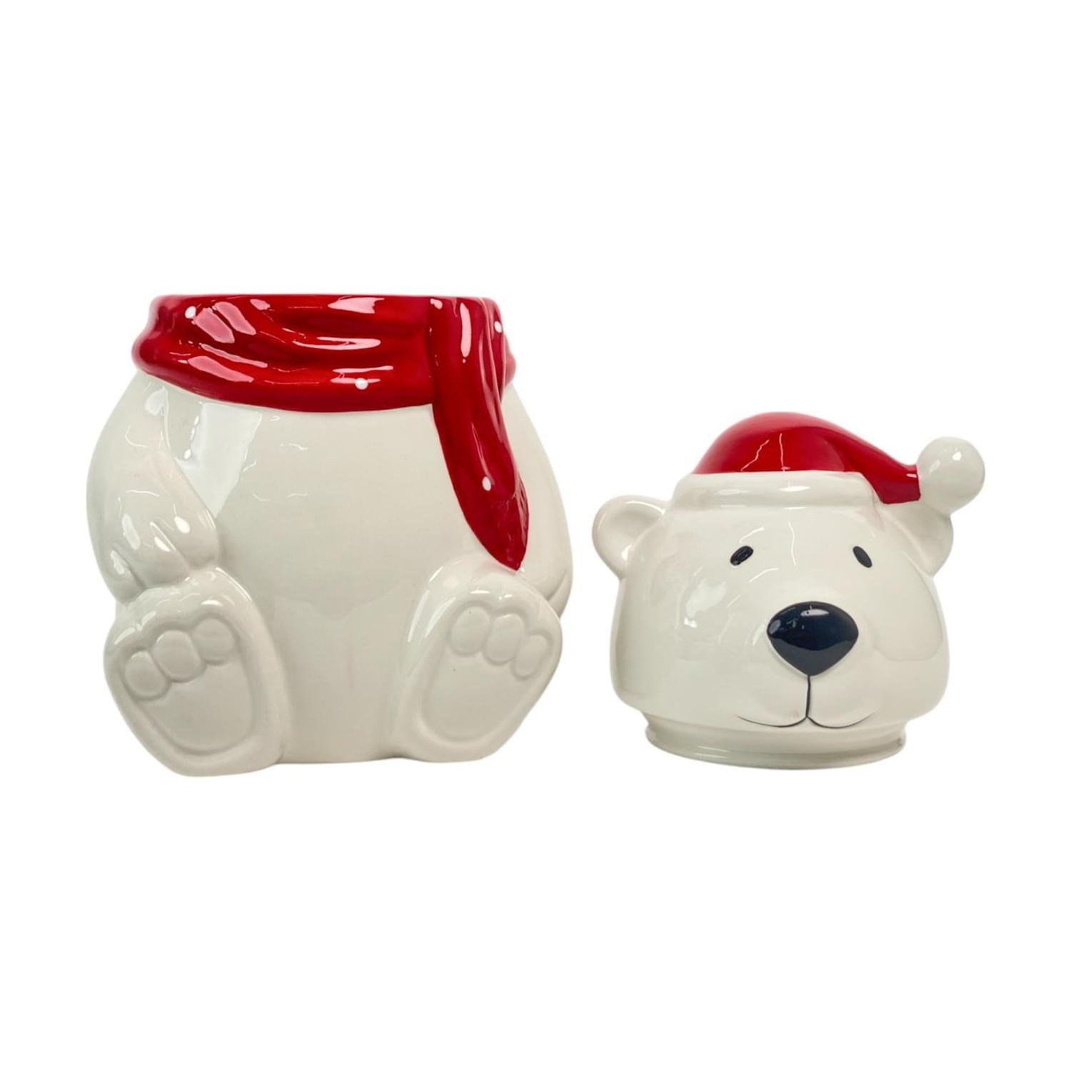 GALLETERO NAVIDEÑO DE CERÁMICA OSO POLAR - 2