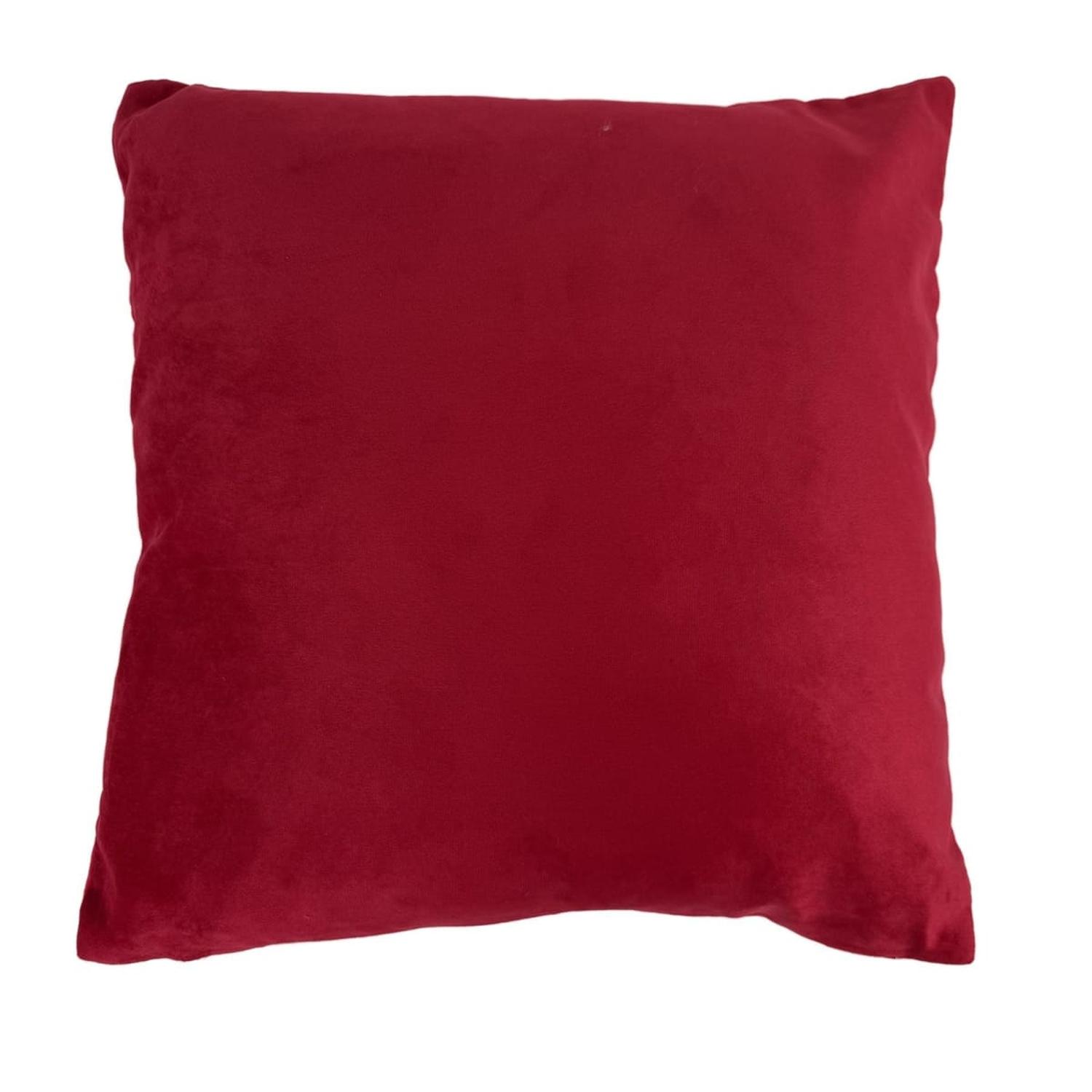 COJÍN NAVIDEÑO PINOS VELVET RED - 3