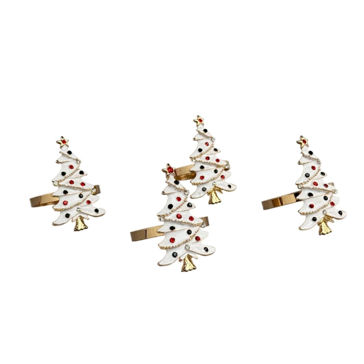 SET X4 ANILLOS DE SERVILLETA PINO WHITE - 2