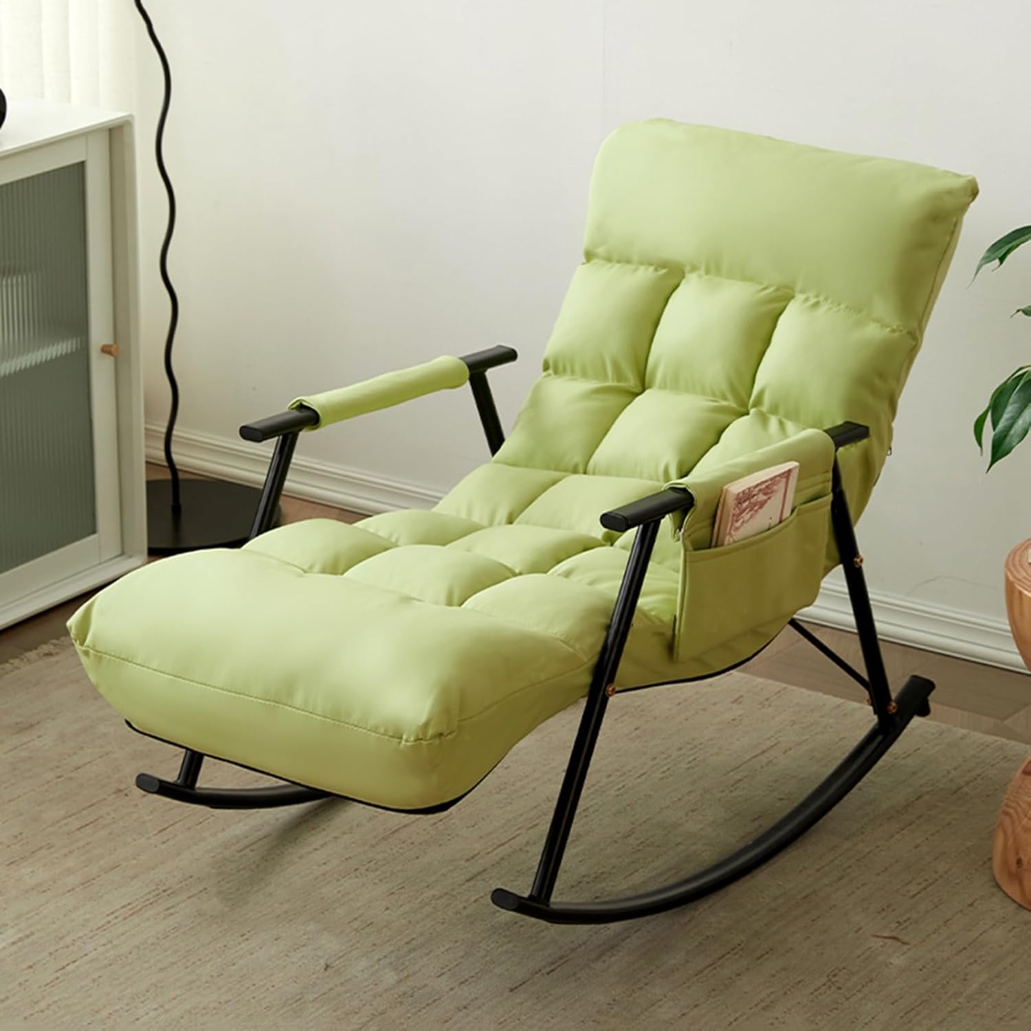 SILLA SILLÓN SOFÁ VERDE MECEDORA RECLINABLE TERRAZA - 1