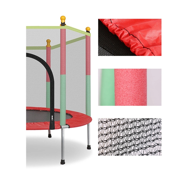 CAMA SALTARINA INFANTIL CON MALLA SEGURIDAD 80KG DIVERSIÓN TOTAL - 2