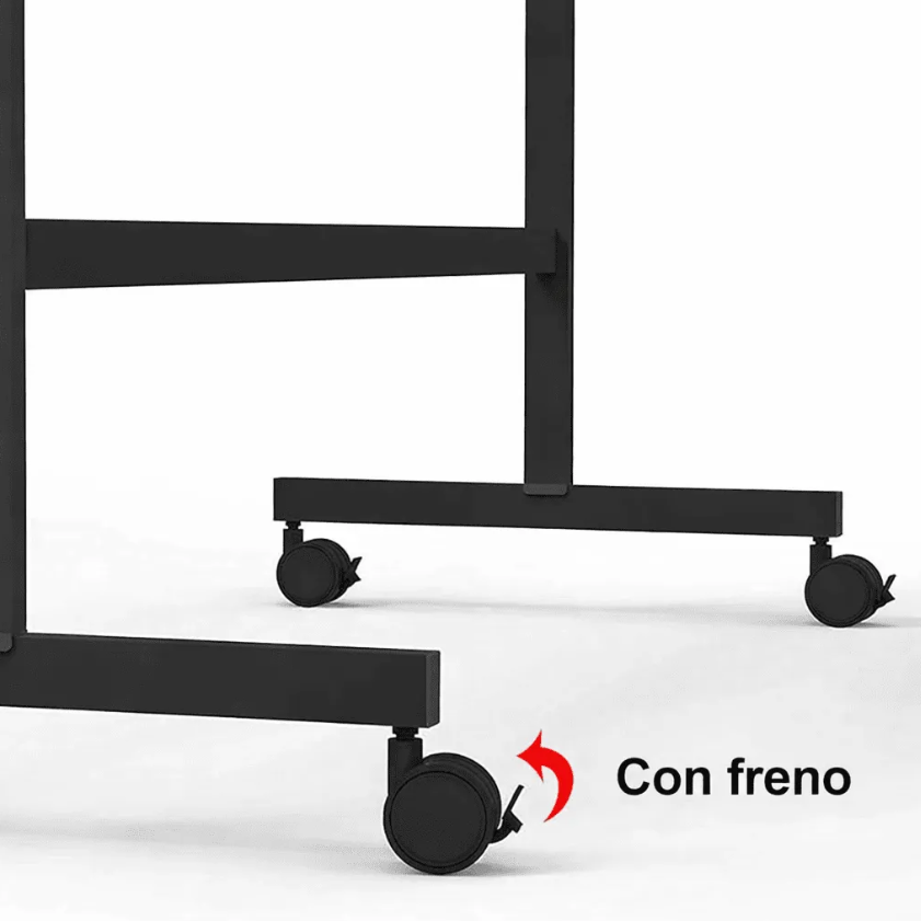 PIZARRA ACRÍLICA GIRATORIA CON RUEDAS Y FRENO MOVIBL - 2