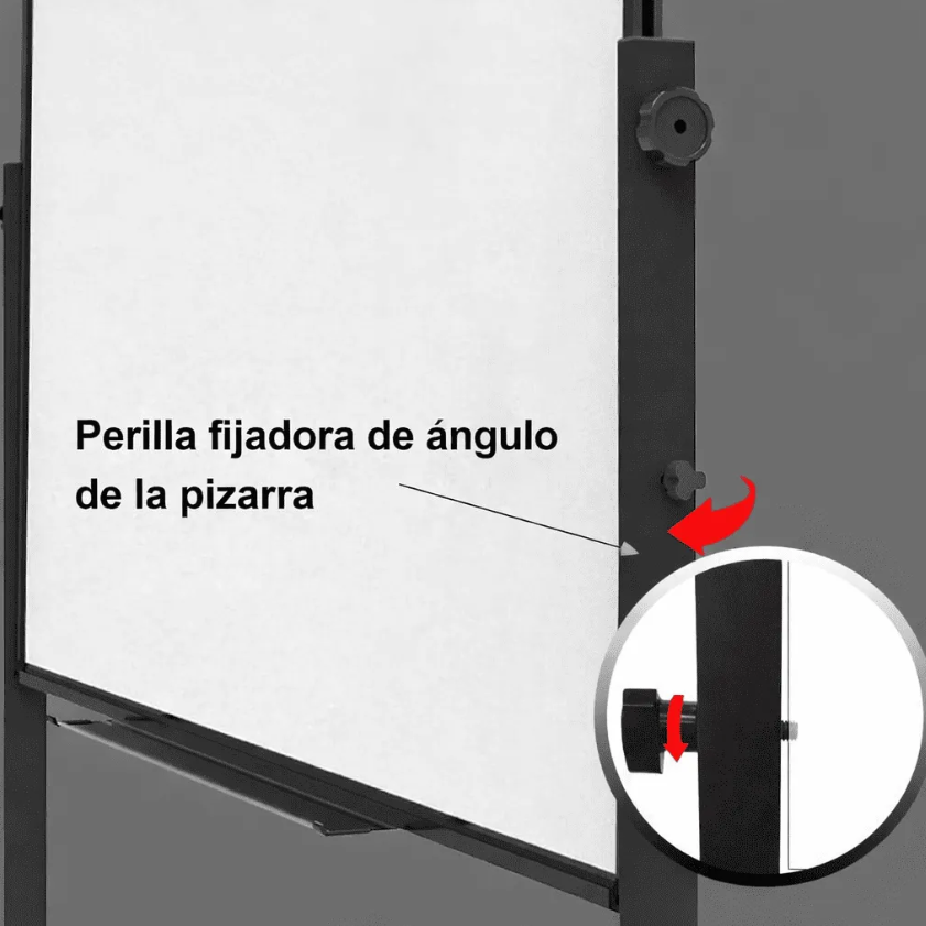 PIZARRA ACRÍLICA GIRATORIA CON RUEDAS Y FRENO MOVIBL - 5