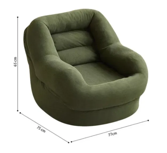 PUFFS SOFÁ SILLÓN Y REPOSAPIES TERRAZA DORMITORIO SALA OFICINA RELLENO POLIESTIRENO LAVABLE - 3