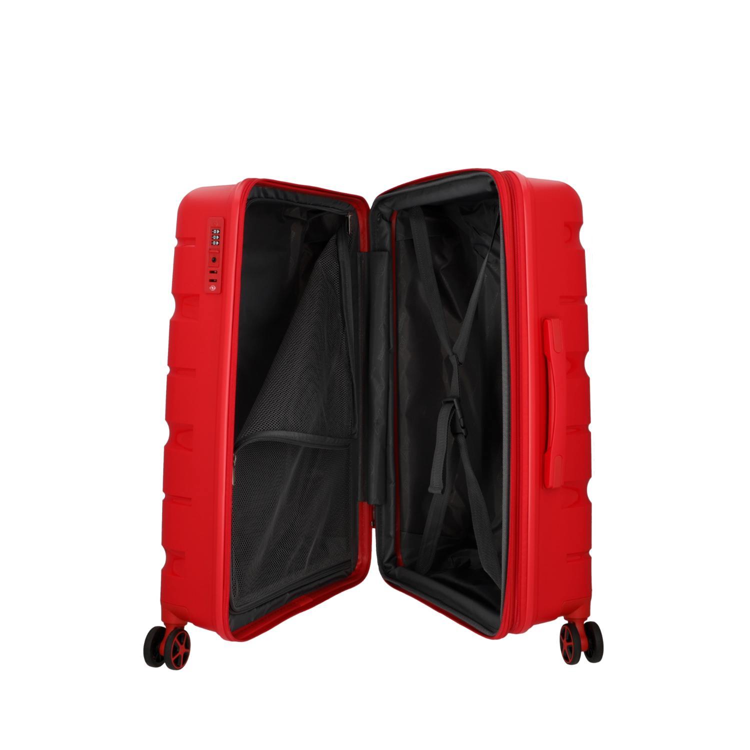 MALETA RÍGIDA AMERICAN TOURISTER ASPEN MEDIANA RACING ROJO - 4