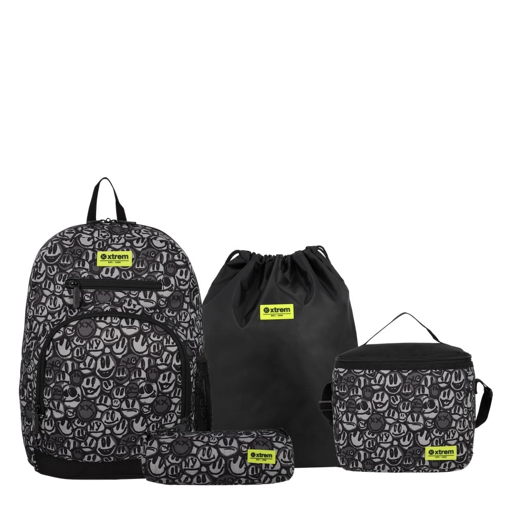MOCHILA MULTIPACK 6XT BLACK GRAFFITI PRINT - 1