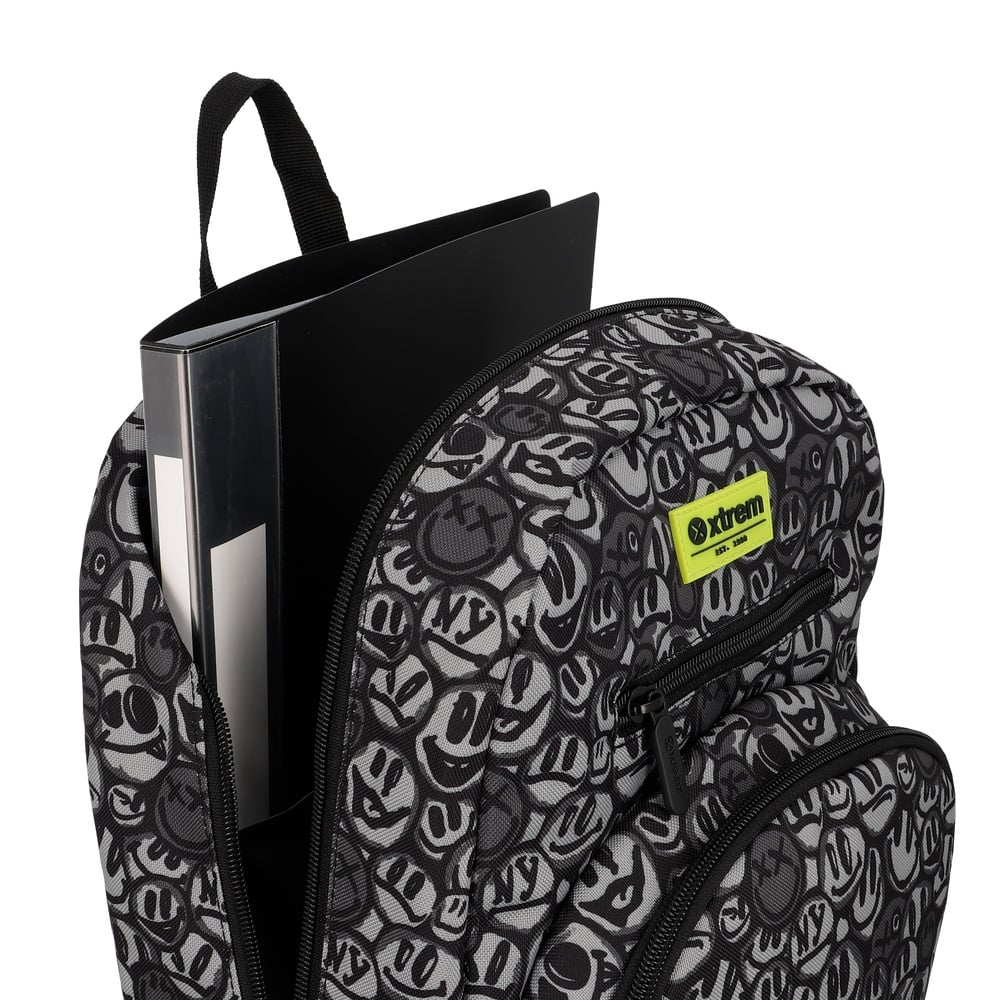 MOCHILA MULTIPACK 6XT BLACK GRAFFITI PRINT - 4