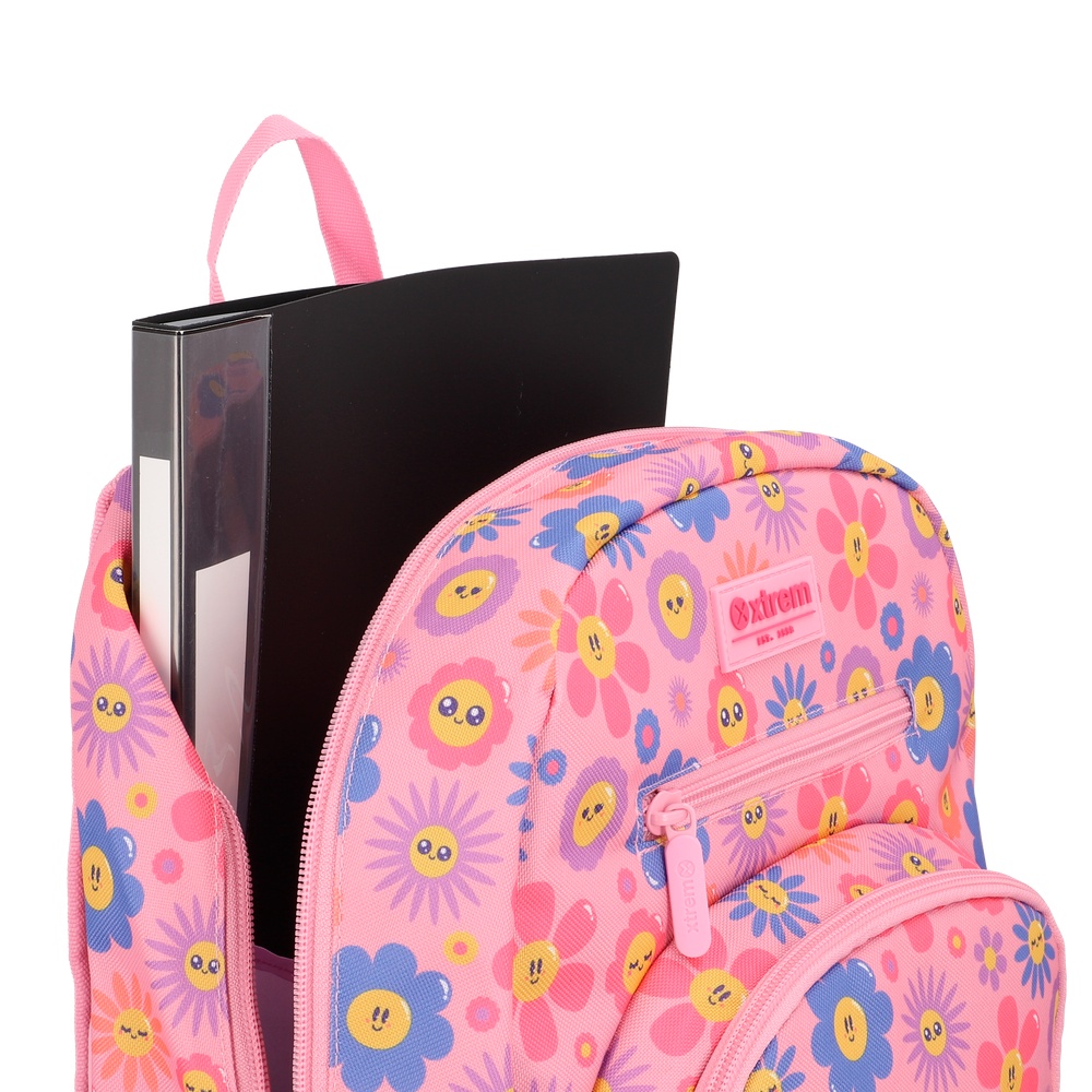 MOCHILA MULTIPACK 6XT PINK FLOWER - 4