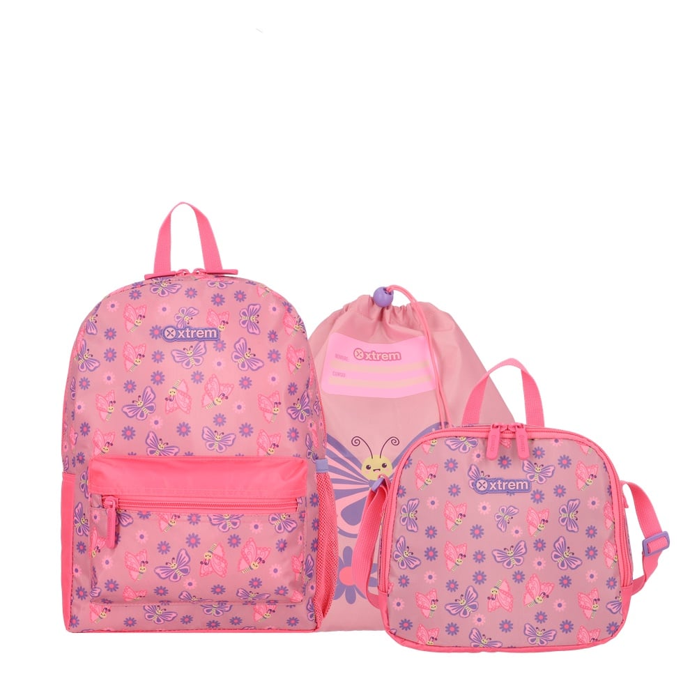 MOCHILA MINIPACK XTREM 6XT PINK BUTTERFLY - 1