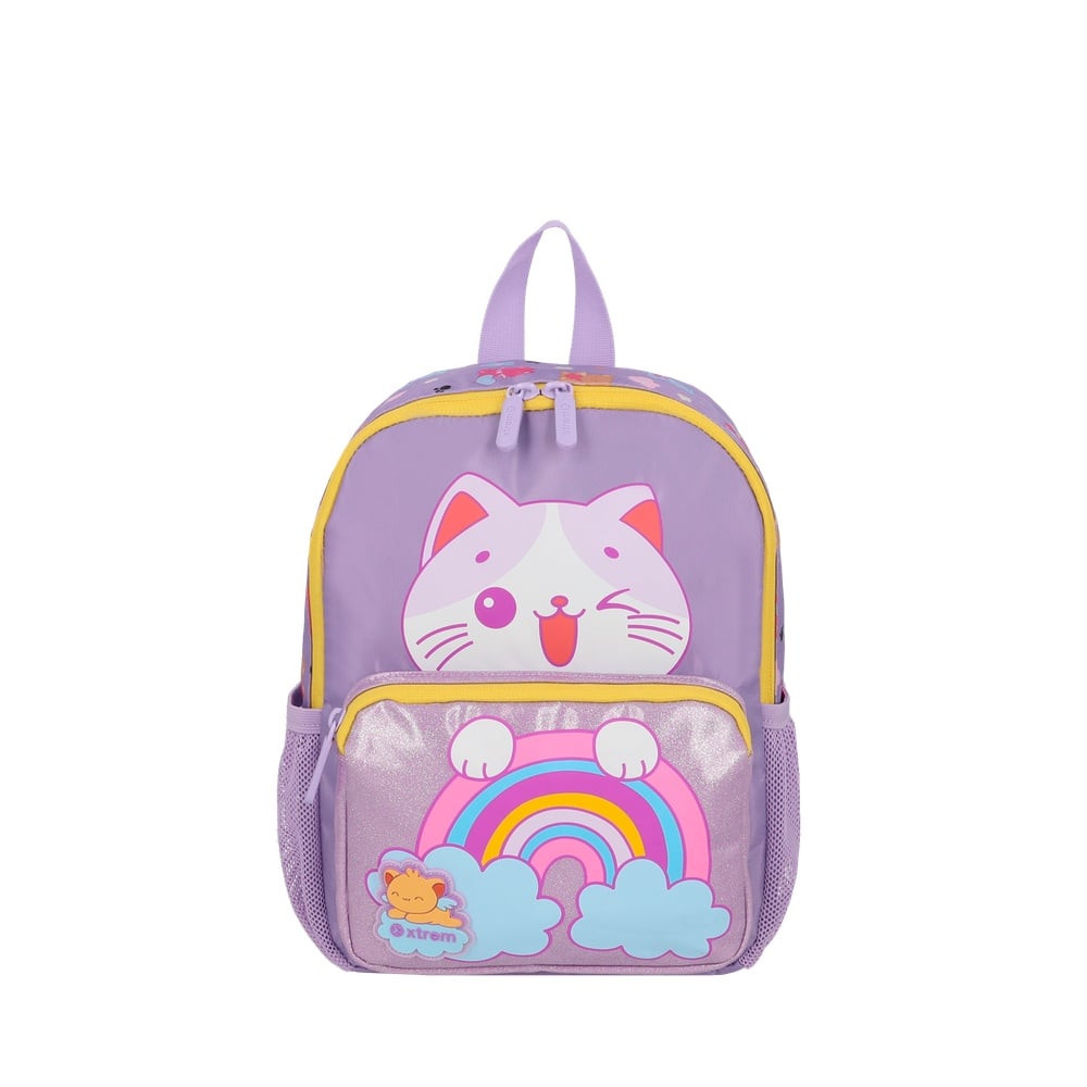 MOCHILA PLAY-TIME 6XT LILAC RAINBOW CAT - 1