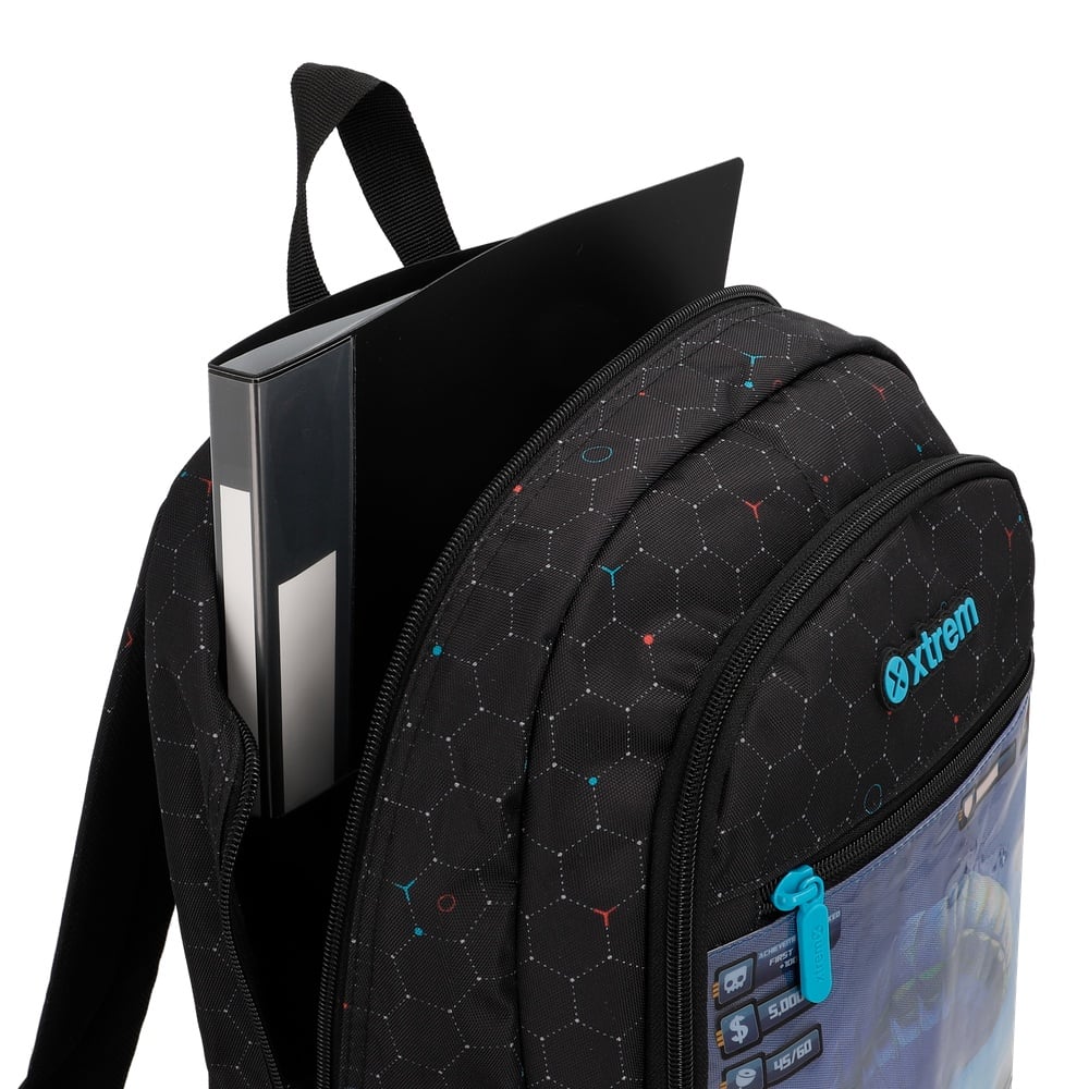 MOCHILA LOGAN 6XT BLACK VIDEOGAME - 7