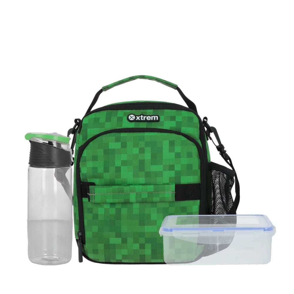 LONCHERA TÉRMICA LUNCH-PACK 6XT GREEN PIXELS - 1