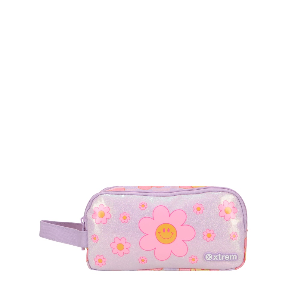 ESTUCHE UNIVERSITY+ 6XT LILAC FLOWERS - 1