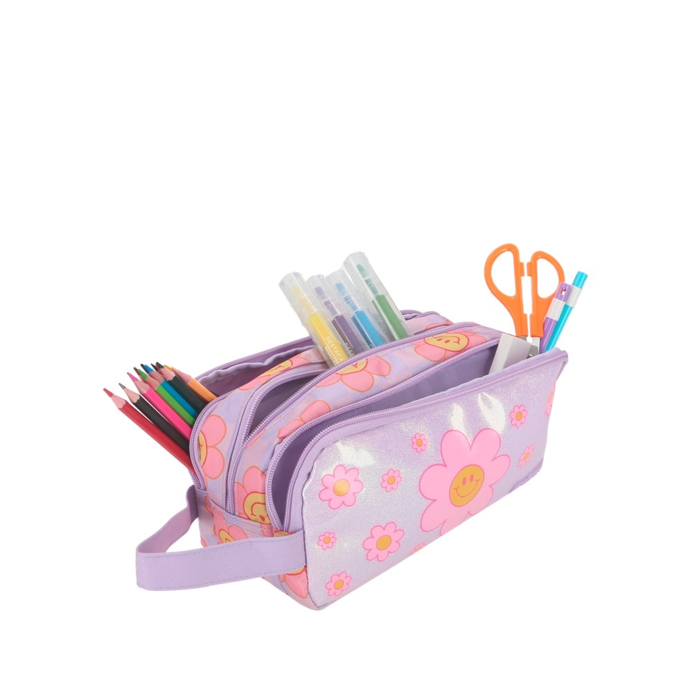 ESTUCHE UNIVERSITY+ 6XT LILAC FLOWERS - 4