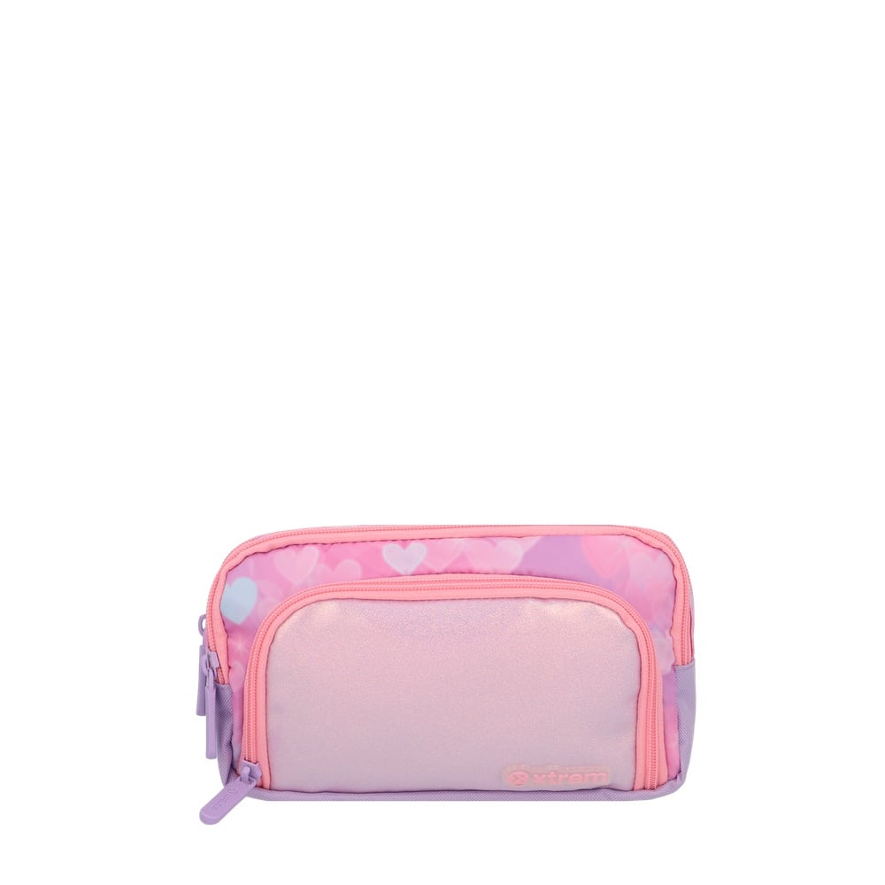 ESTUCHE ZIP-ART 6XT PINK HEARTS - 1