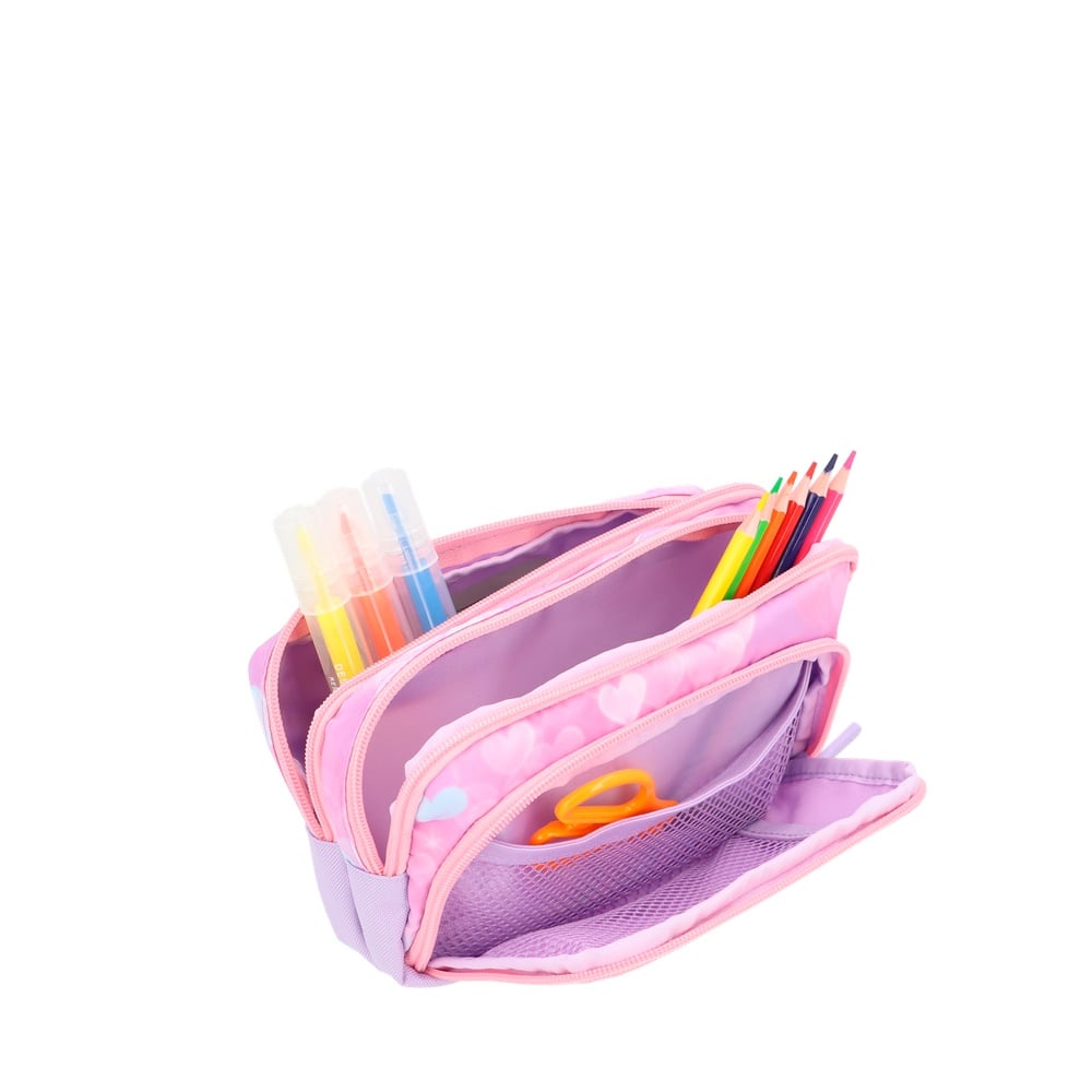 ESTUCHE ZIP-ART 6XT PINK HEARTS - 4