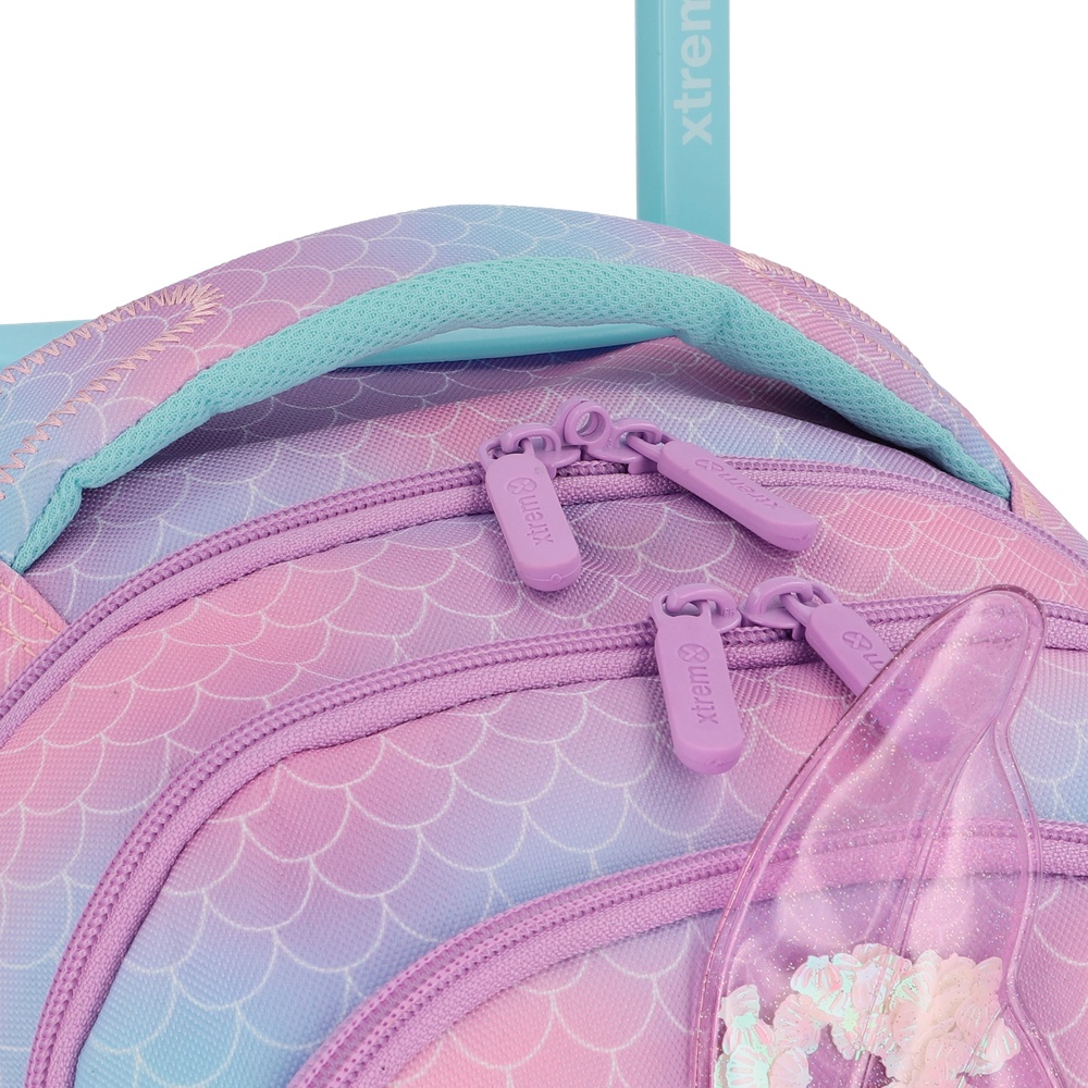 MOCHILA CON RUEDAS CROSS 6XT LILAC MERMAID - 8