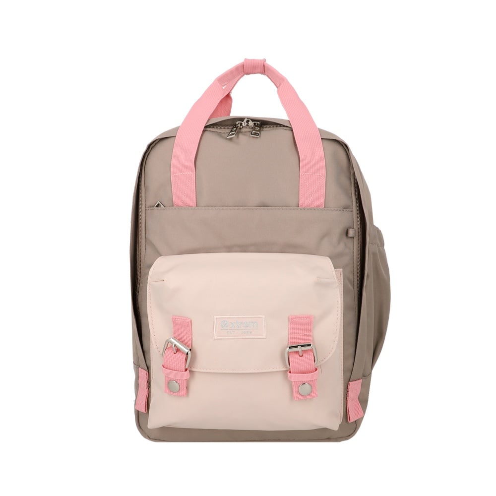 MOCHILA PORTALAPTOP MONROE 6XT 15' PINK/TAUPE - 1
