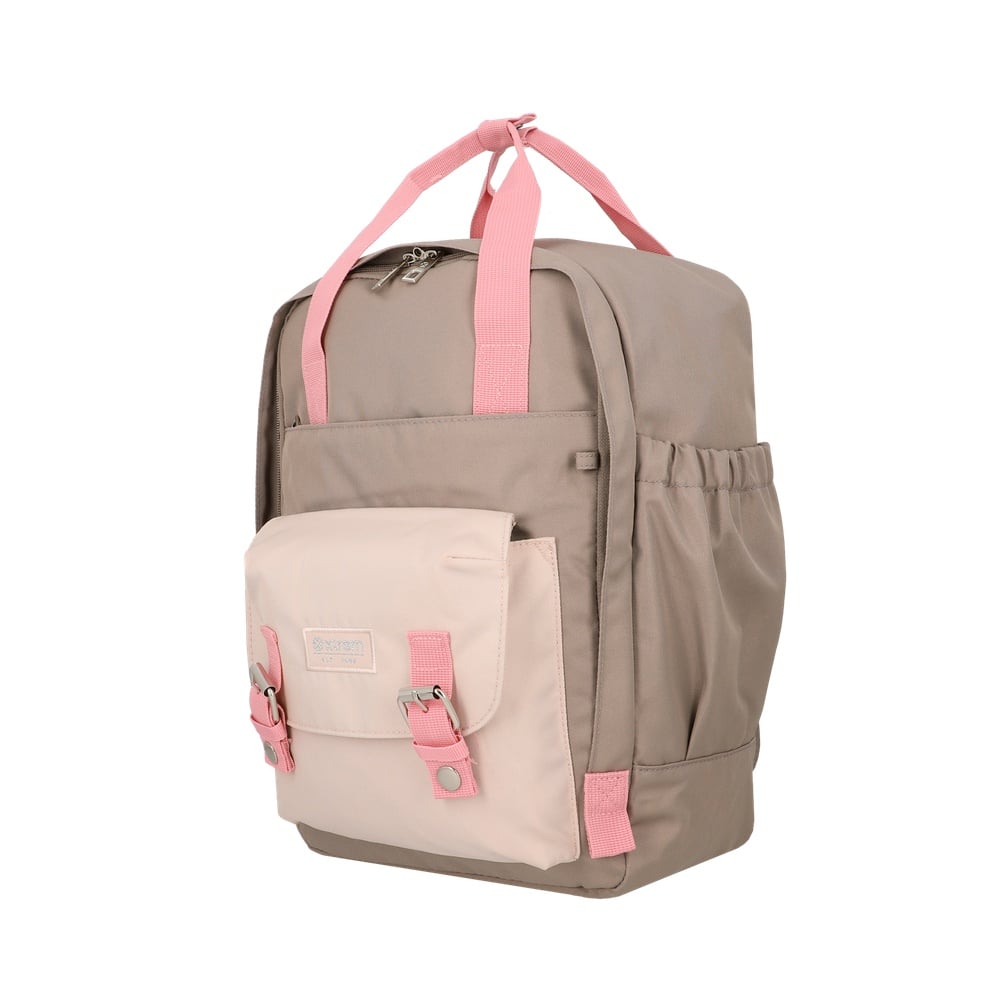 MOCHILA PORTALAPTOP MONROE 6XT 15' PINK/TAUPE - 2