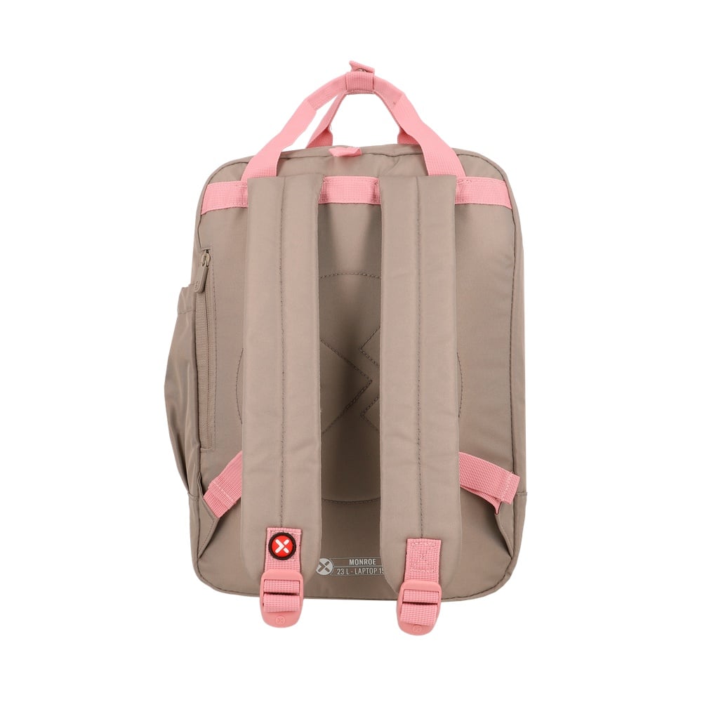 MOCHILA PORTALAPTOP MONROE 6XT 15' PINK/TAUPE - 3