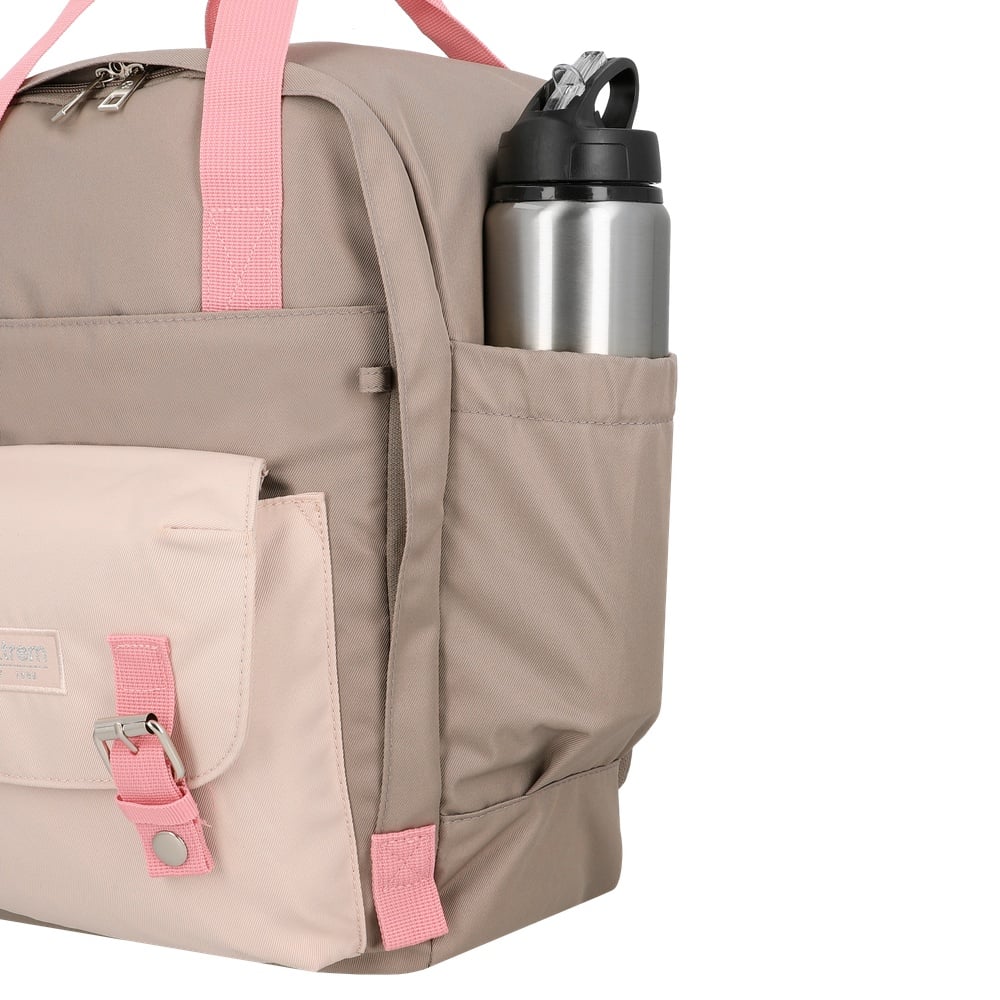 MOCHILA PORTALAPTOP MONROE 6XT 15' PINK/TAUPE - 6