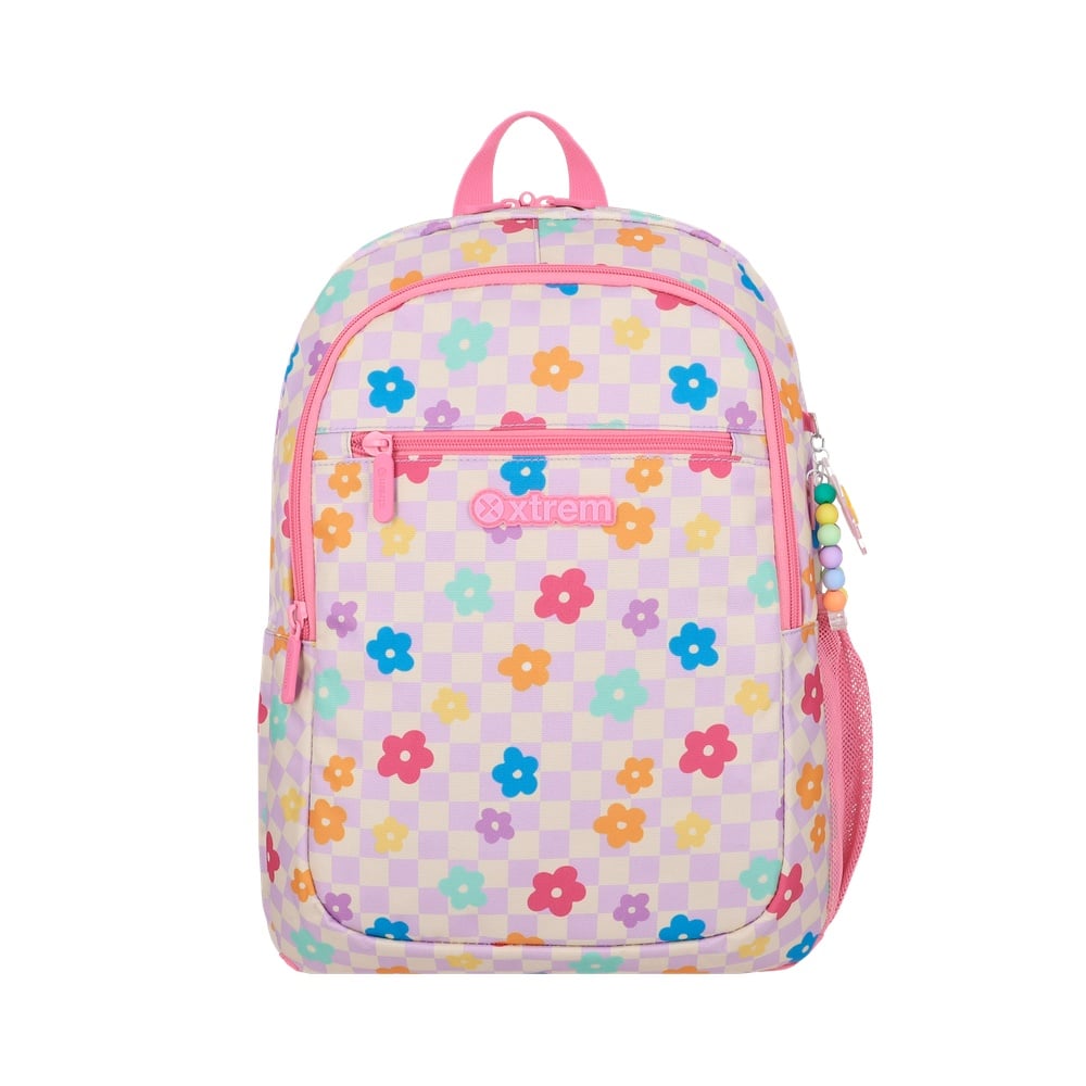 MOCHILA LOGAN 6XT PINK FLOWER - 1