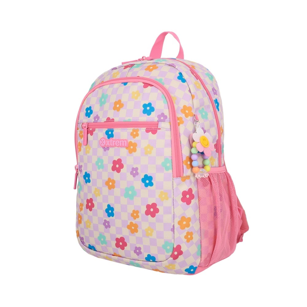 MOCHILA LOGAN 6XT PINK FLOWER - 2