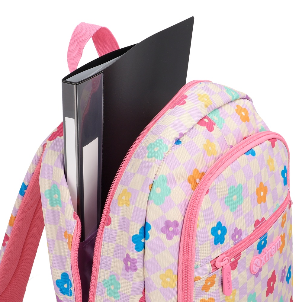 MOCHILA LOGAN 6XT PINK FLOWER - 7