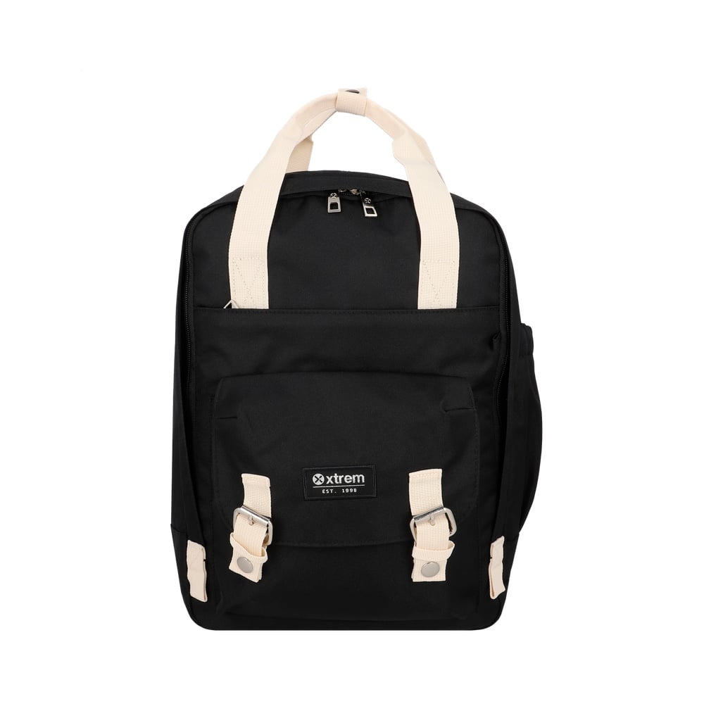 MOCHILA PORTALAPTOP MONROE 6XT 15' BLACK/BEIGE - 1