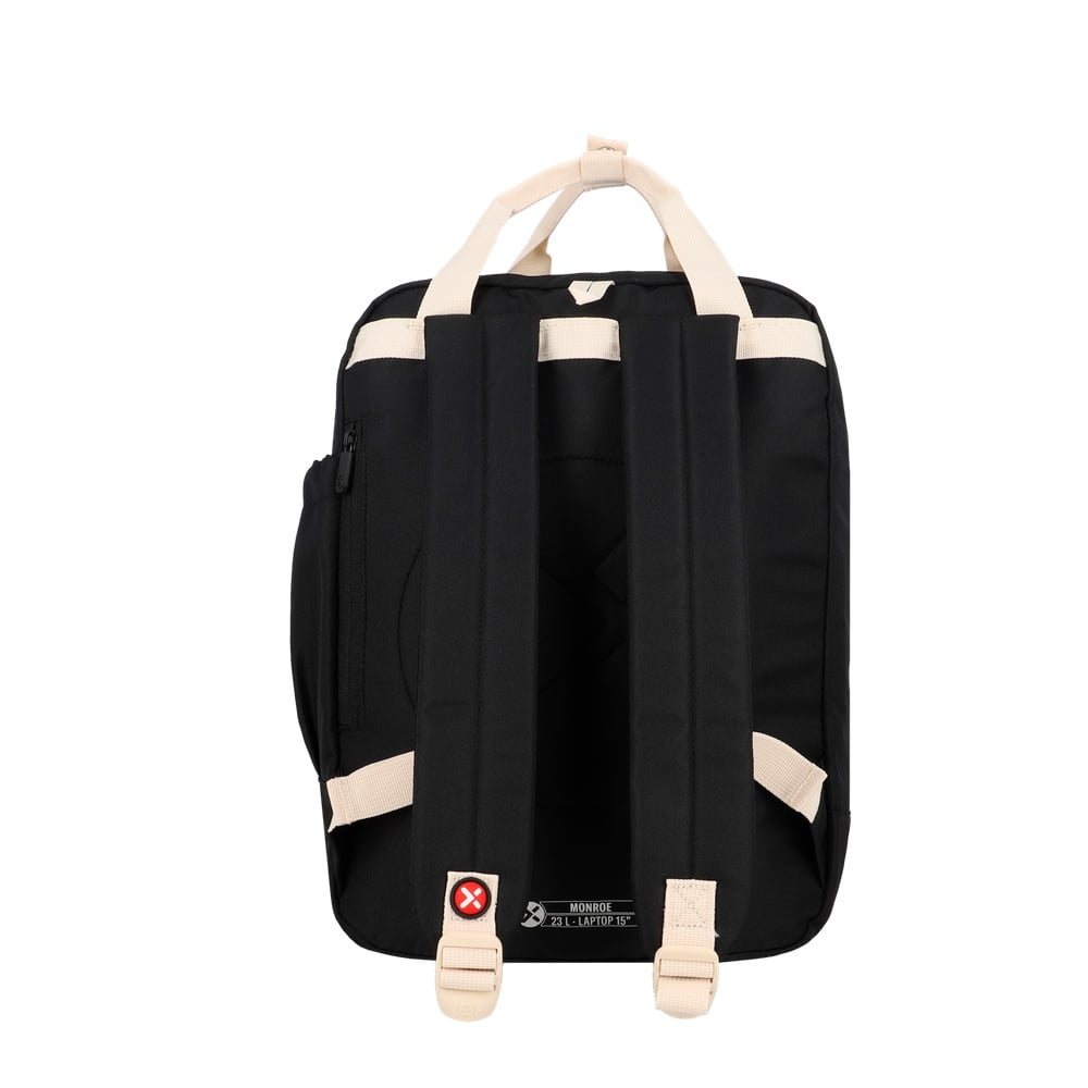 MOCHILA PORTALAPTOP MONROE 6XT 15' BLACK/BEIGE - 3