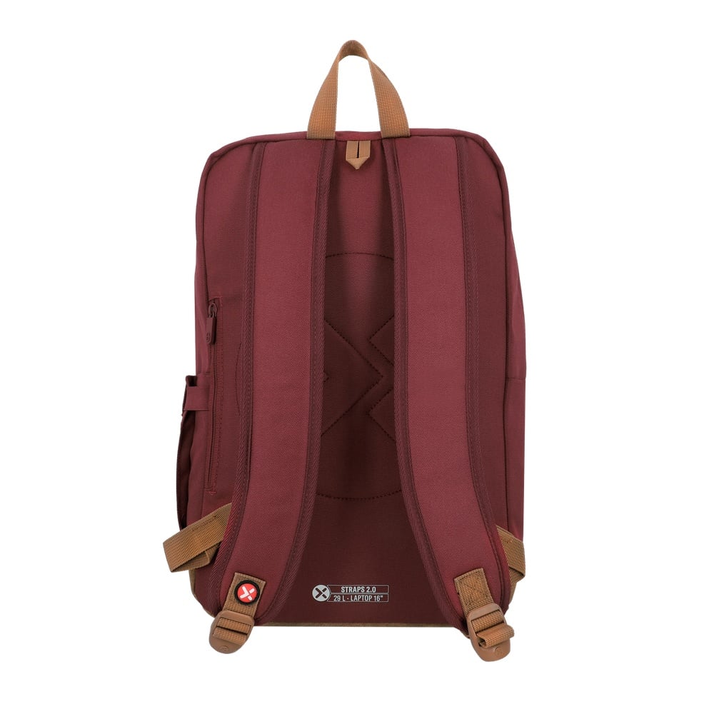 MOCHILA PORTALAPTOP STRAPS 2.0 6XT 16' WINE RED - 3